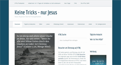 Desktop Screenshot of keine-tricks-nur-jesus.de